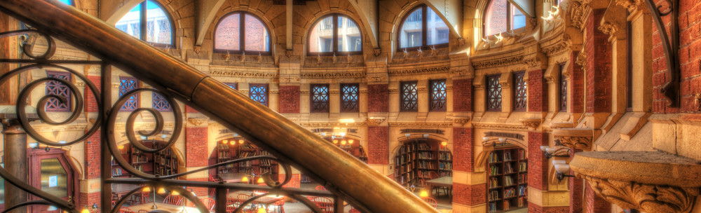 Interior of the Fisher Library